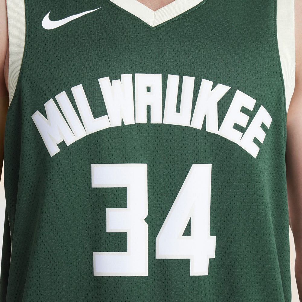 Giannis Antetokounmpo Milwaukee Bucks Unisex Swingman Jersey Icon Edition Hunter Green - NBA