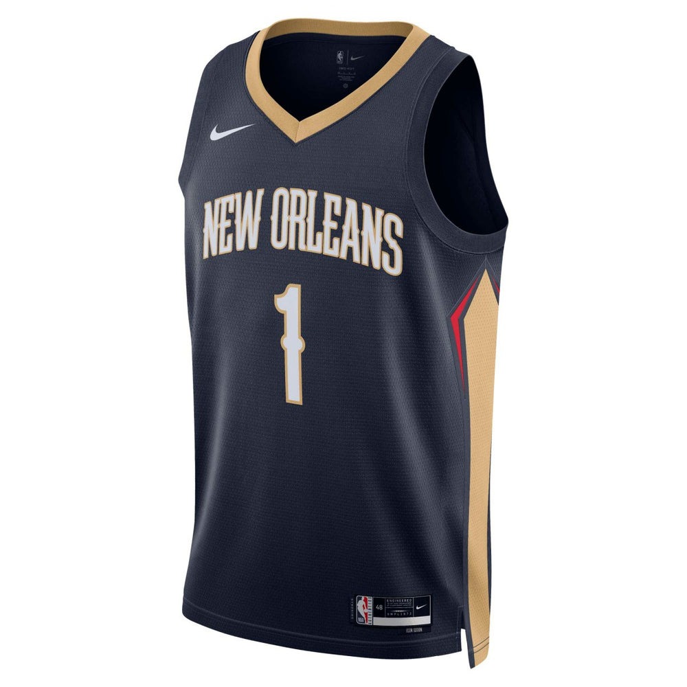 Zion Williamson New Orleans Pelicans Unisex Swingman Jersey Icon Edition Navy - NBA
