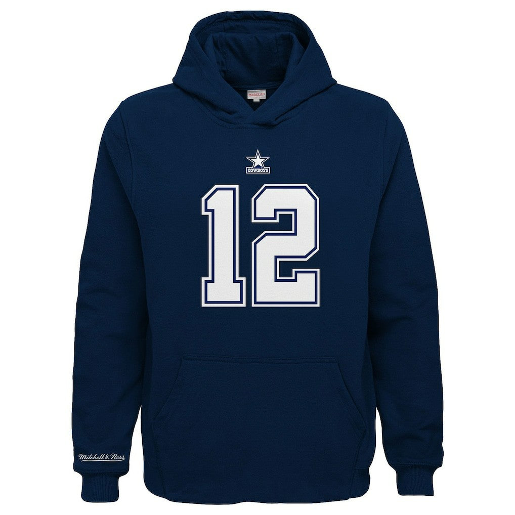 Dallas Cowboys Youth Retired Player Name & Number Pullover Hoodie Navy | Mitchell & Ness