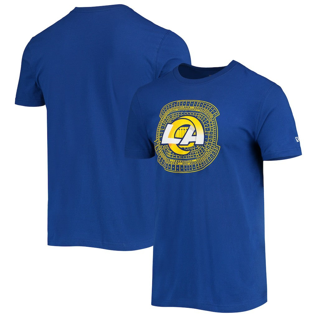 Los Angeles Rams New Era Stadium T-Shirt Royal | NFL
