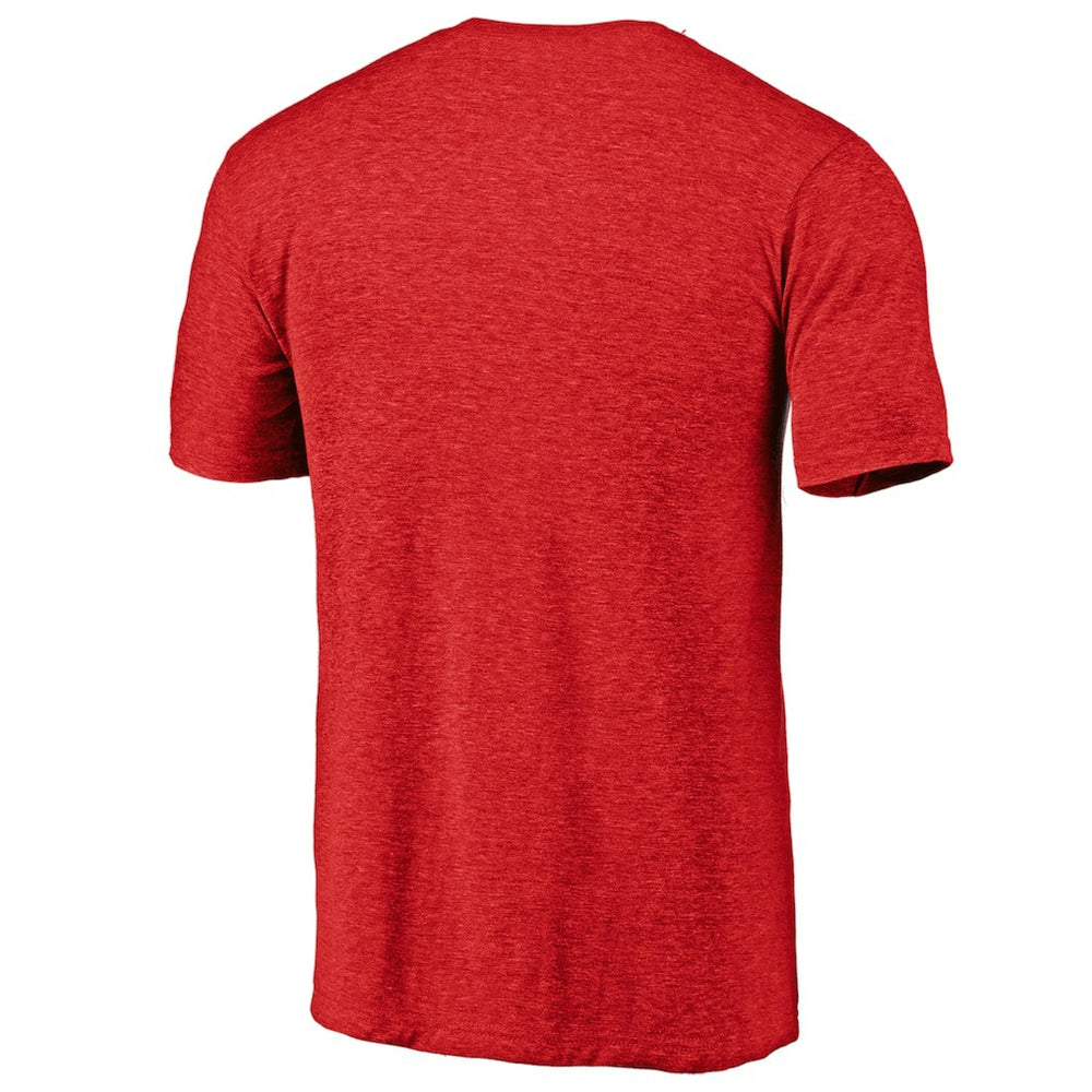 New England Patriots Hometown Collection The Shield Tri-Blend T-Shirt Red | NFL