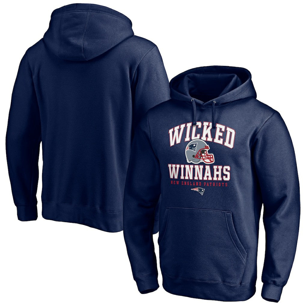 New England Patriots Hometown Collection Wicked Winnahs Pullover Hoodie Navy | NFL