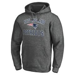 New England Patriots Victory Arch Team Fitted Pullover Hoodie Charcoal | NFL