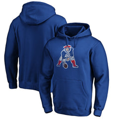 New England Patriots Throwback Logo Pullover Hoodie Royal | NFL