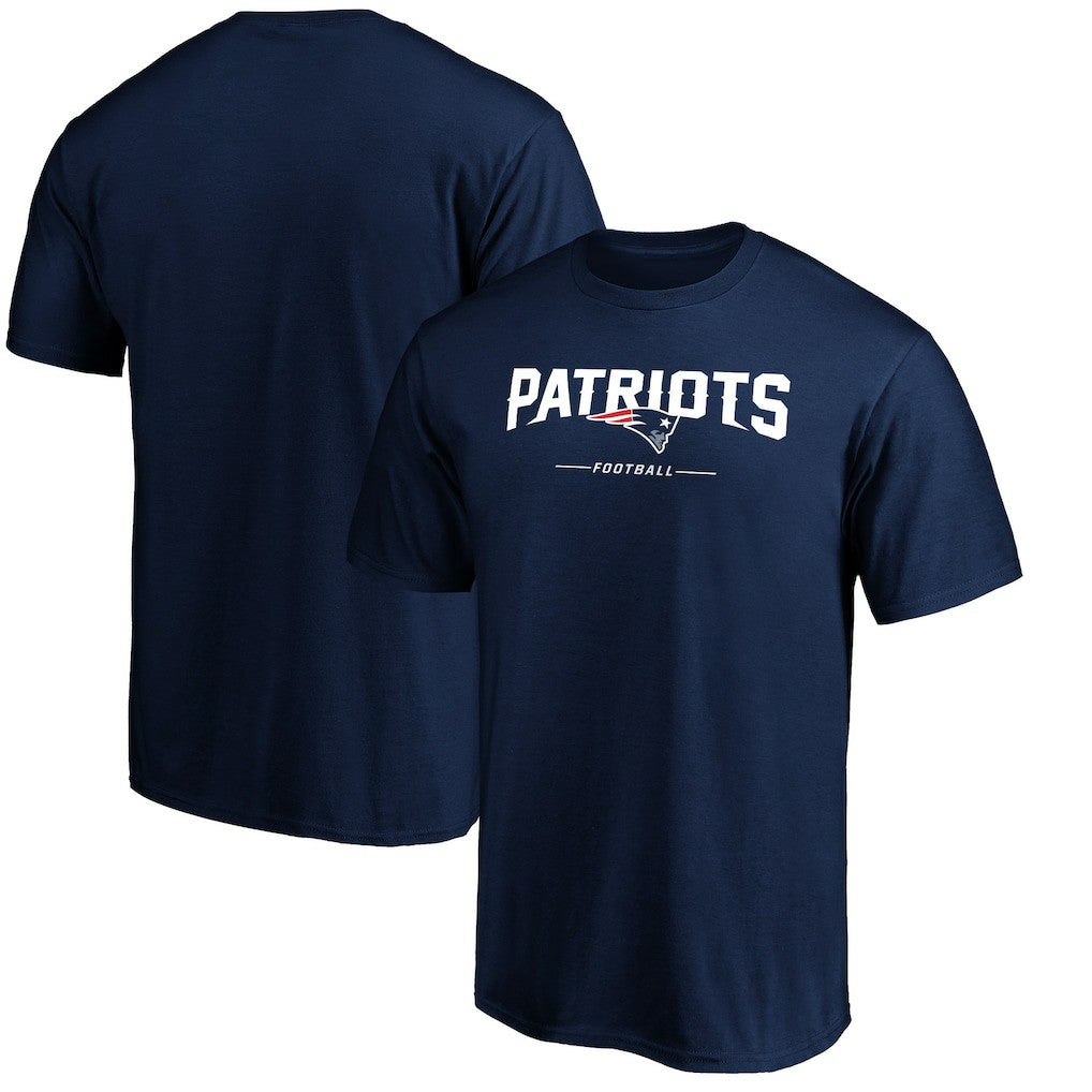 New England Patriots Team Lockup T-Shirt Navy | NFL