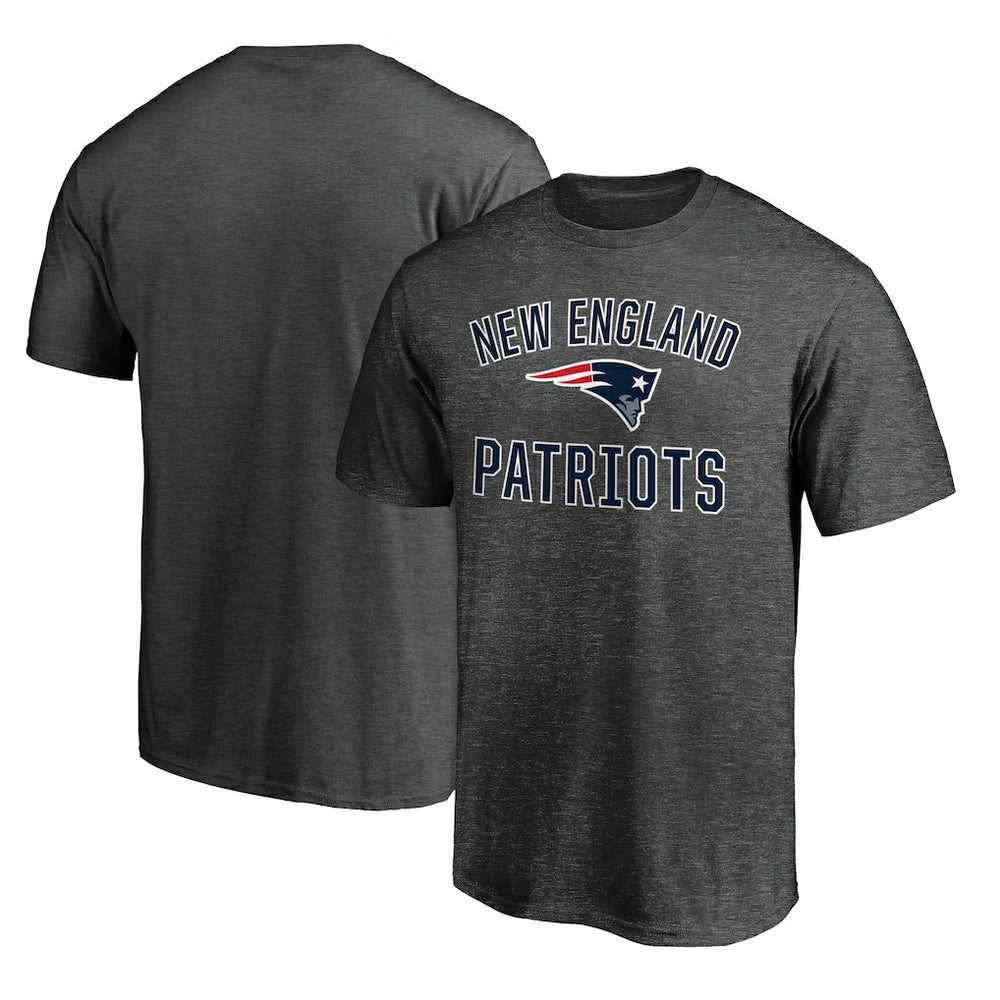 New England Patriots Victory Arch T-Shirt Heather Charcoal | Fanatics