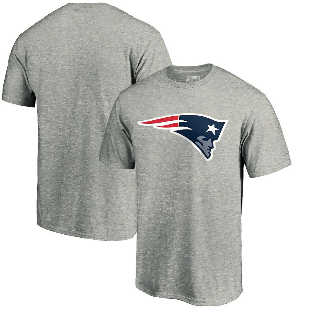 New England Patriots Primary Logo T-Shirt Heather Gray | Fanatics