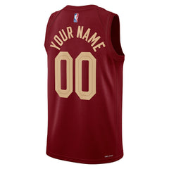 Cleveland Cavaliers Unisex Swingman Custom Jersey Burgundy Icon Edition - NBA