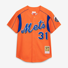 Mike Piazza New York Mets Mitchell & Ness Cooperstown Collection Mesh Batting Practice Button-Up Jersey - MLB