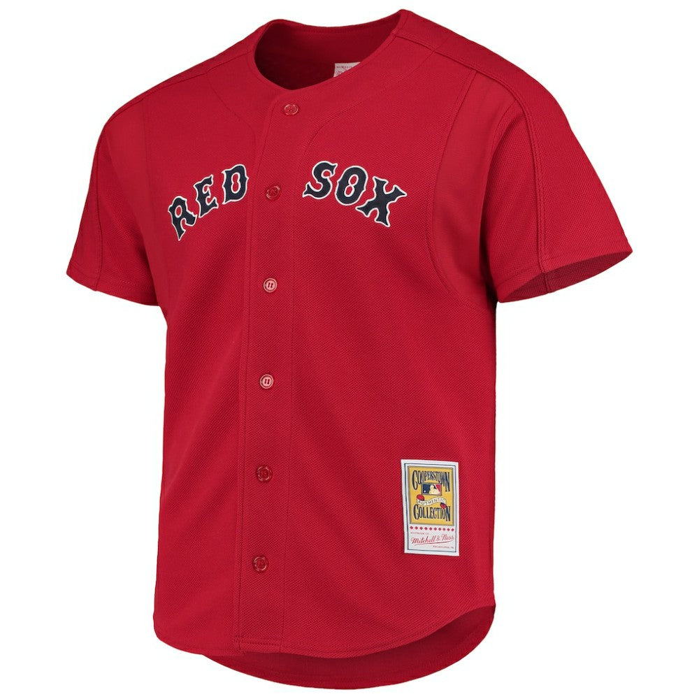 David Ortiz Boston Red Sox Mitchell & Ness Cooperstown Collection Mesh Batting Practice Button-Up Jersey - MLB