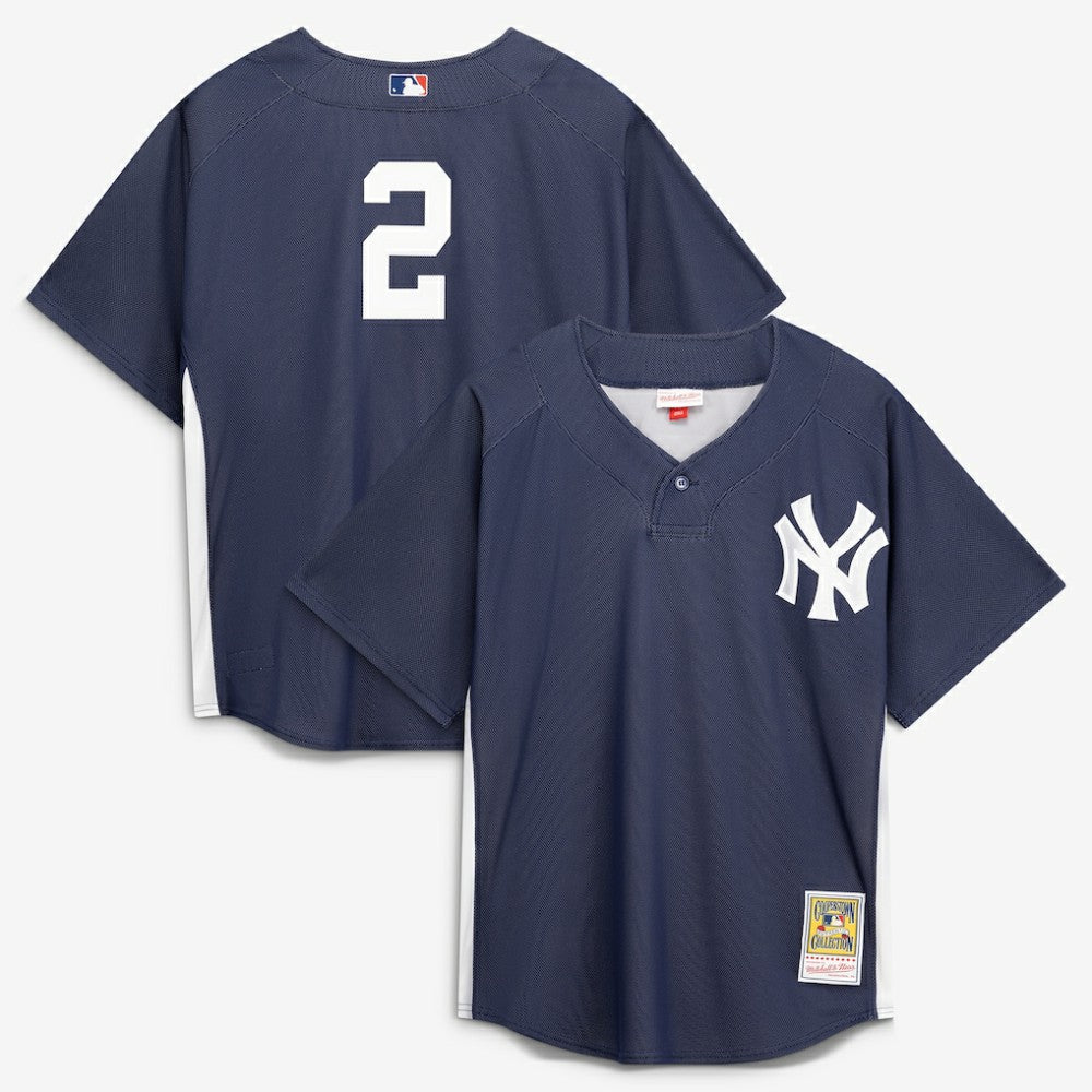 Derek Jeter New York Yankees Mitchell & Ness Authentic Batting Practice Jersey - MLB