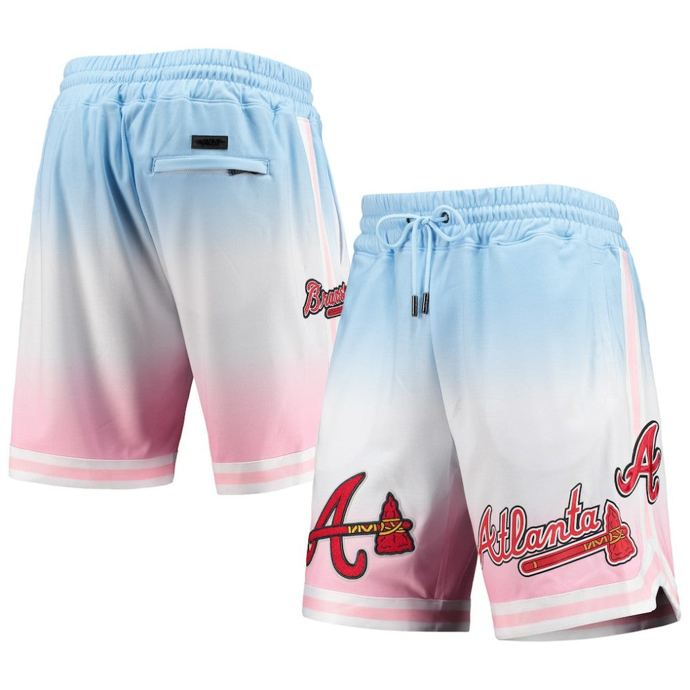 Atlanta Braves Pro Standard Team Logo Pro Ombre Shorts - MLB