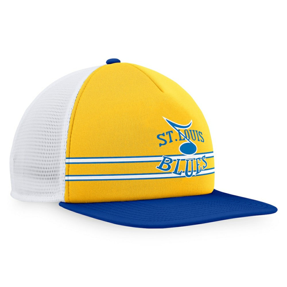 St. Louis Blues Fanatics Special Edition 2.0 Trucker Snapback Adjustable Hat - Gold/Blue - NHL