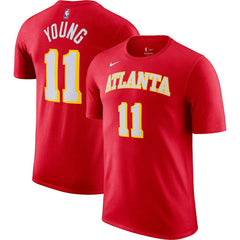Trae Young Atlanta Hawks Icon 2022/23 Name & Number T-Shirt Red - NBA