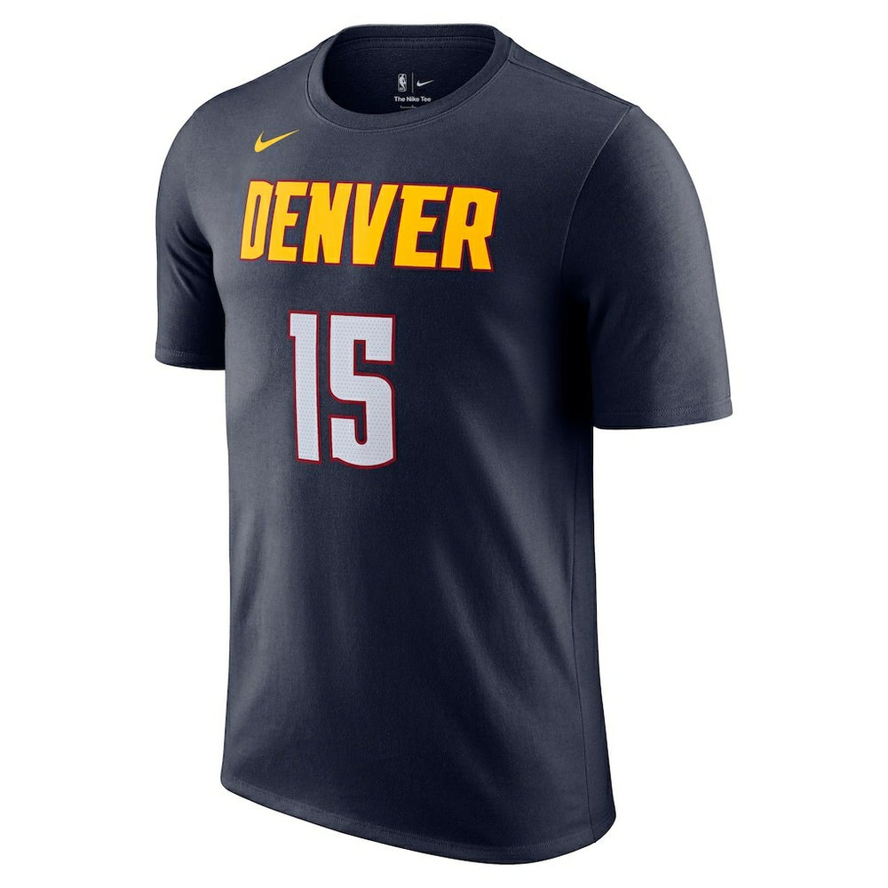 Nikola Jokic Denver Nuggets Icon 2022/23 Name & Number T-Shirt Navy - NBA