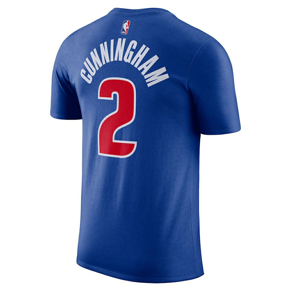 Cade Cunningham Detroit Pistons Icon 2022/23 Name & Number T-Shirt Blue - NBA