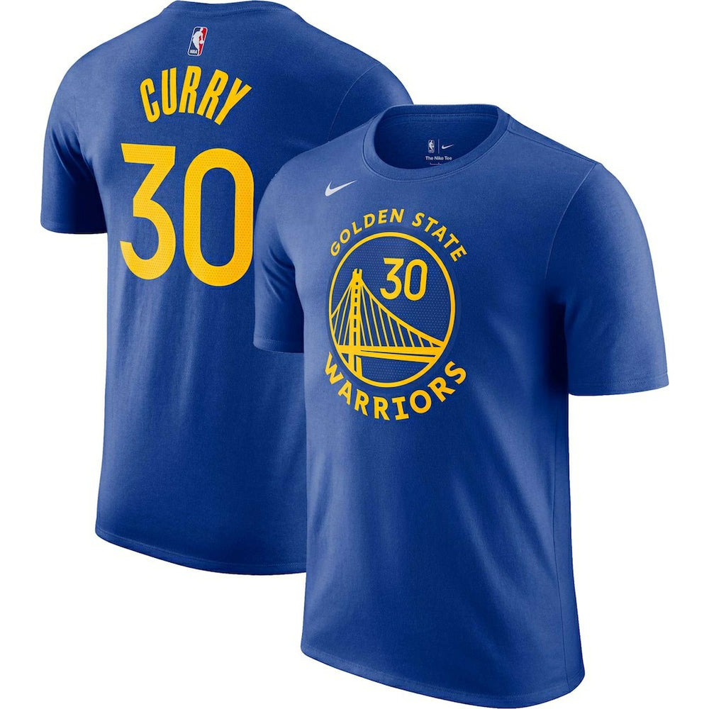 Stephen Curry Golden State Warriors Icon 2022/23 Name & Number T-Shirt Royal - NBA