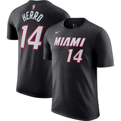 Tyler Herro Miami Heat Icon 2022/23 Name & Number T-Shirt Black - NBA