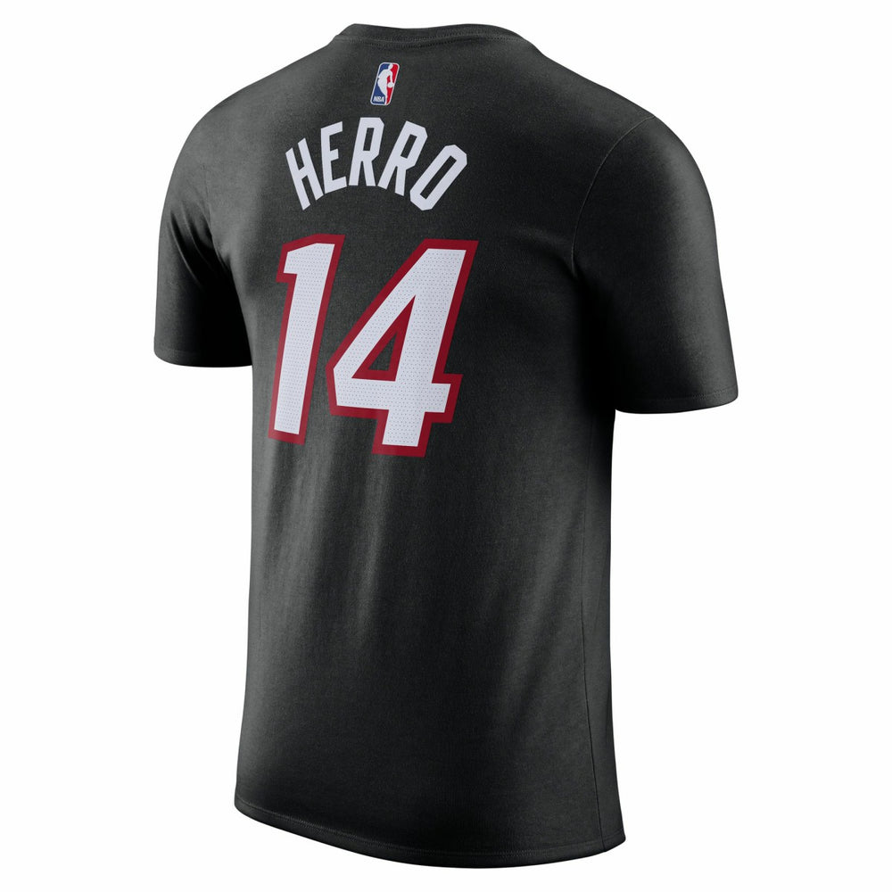 Tyler Herro Miami Heat Icon 2022/23 Name & Number T-Shirt Black - NBA