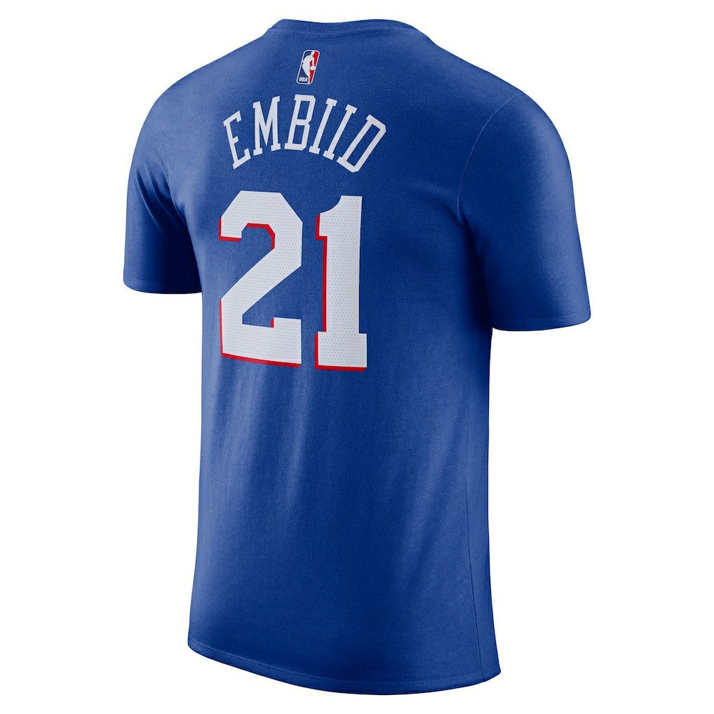 Joel Embiid Philadelphia 76ers Icon 2022/23 Name & Number T-Shirt Royal - NBA