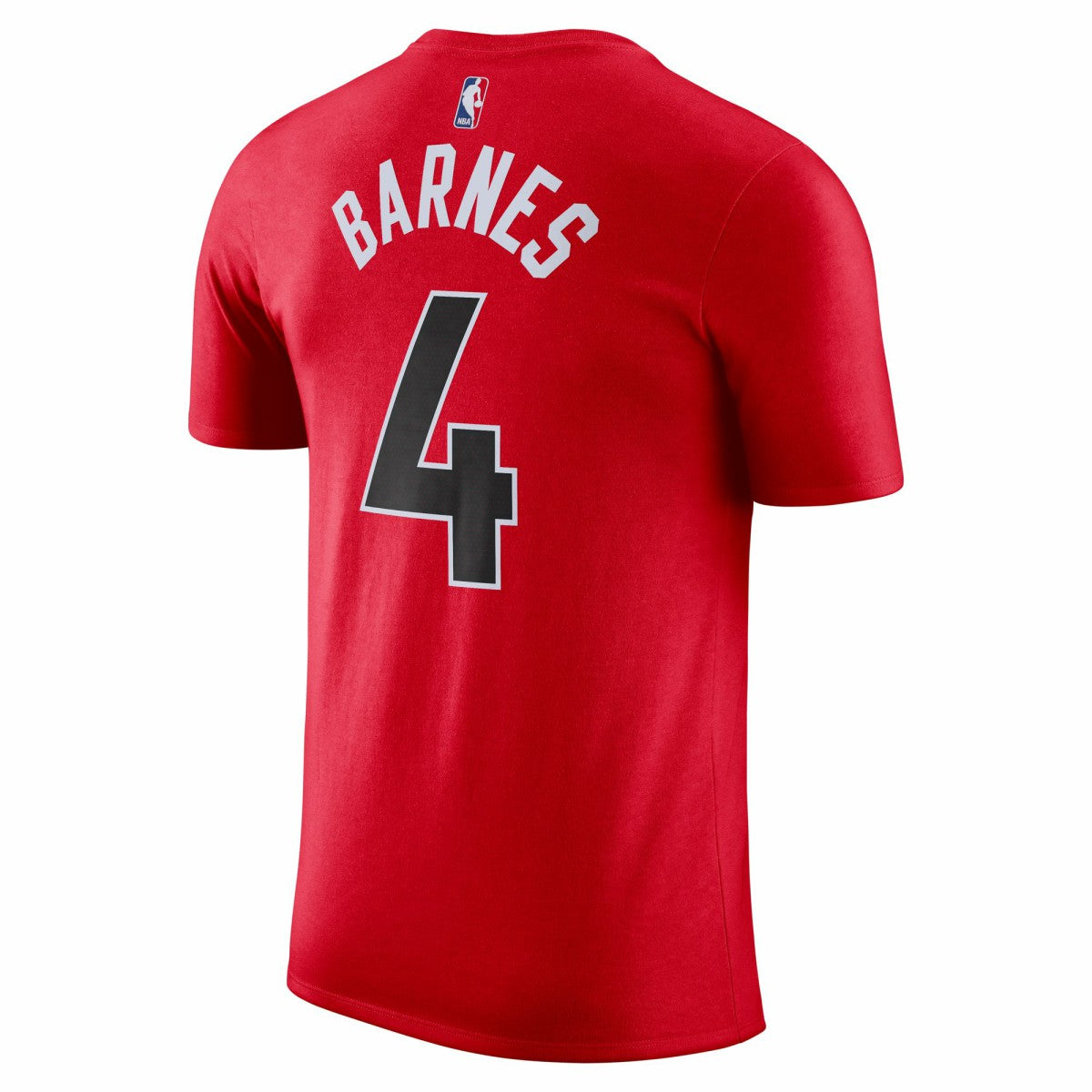 Scottie Barnes Toronto Raptors Icon 2022/23 Name & Number T-Shirt Red - NBA