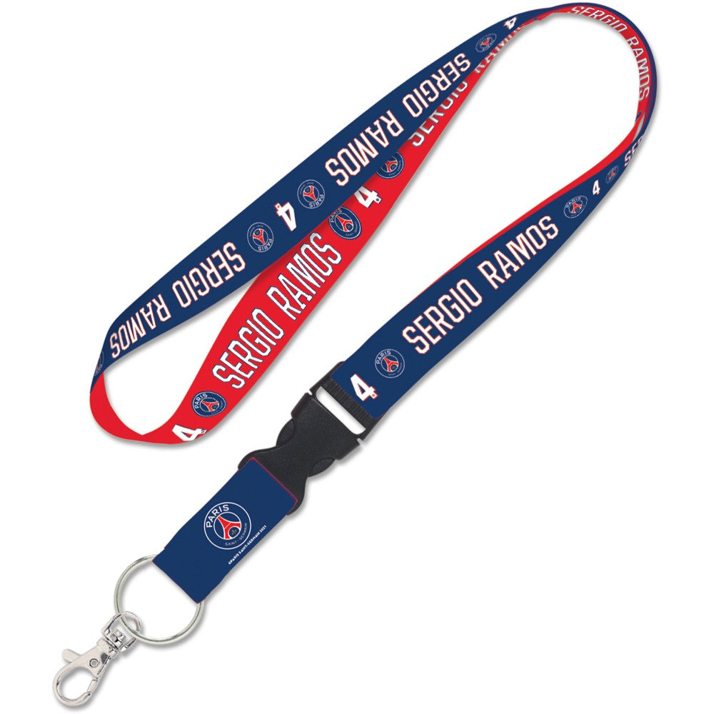 Sergio Ramos Paris Saint-Germain WinCraft 1" Player Detachable Buckle Lanyard - FIFA World CUP