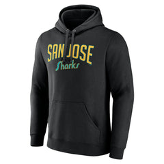 San Jose Sharks Fanatics Special Edition 2.0 Wordmark Pullover Hoodie - Black - NHL