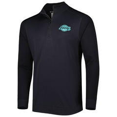 Los Angeles Lakers Levelwear Nano Engineered Knit Fabric Quarter-Zip Jacket Black - NBA