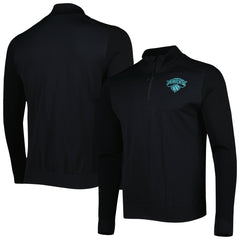 New York Knicks Levelwear Nano Engineered Knit Fabric Quarter-Zip Jacket Black - NBA