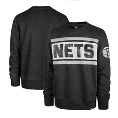 Brooklyn Nets '47 Tribeca Emerson Pullover Sweatshirt Heather Black - NBA