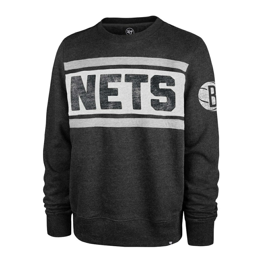 Brooklyn Nets '47 Tribeca Emerson Pullover Sweatshirt Heather Black - NBA