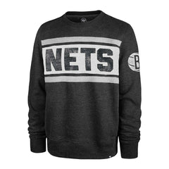 Brooklyn Nets '47 Tribeca Emerson Pullover Sweatshirt Heather Black - NBA