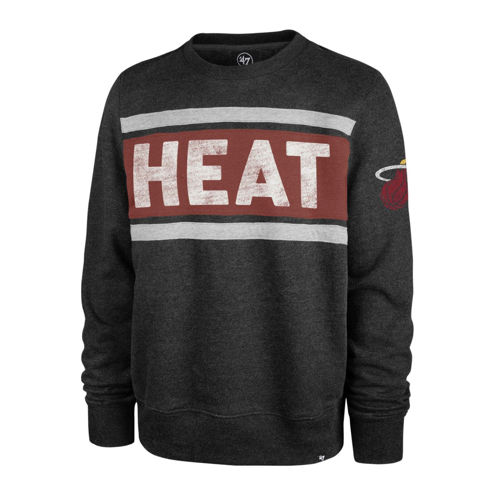 Miami Heat '47 Tribeca Emerson Pullover Sweatshirt Heather Black - NBA