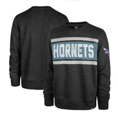Charlotte Hornets '47 Tribeca Emerson Pullover Sweatshirt Heather Black - NBA