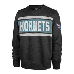 Charlotte Hornets '47 Tribeca Emerson Pullover Sweatshirt Heather Black - NBA