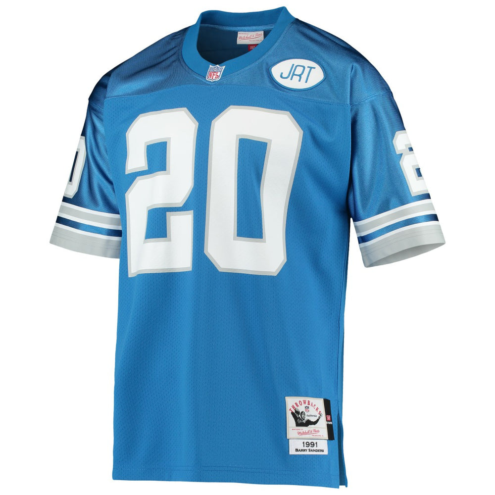 Barry Sanders Detroit Lions 1991 Authentic Throwback Retired Player Jersey Blue | Mitchell & Ness