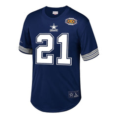 Deion Sanders Dallas Cowboys Retired Player Name & Number Mesh Top Navy | Mitchell & Ness