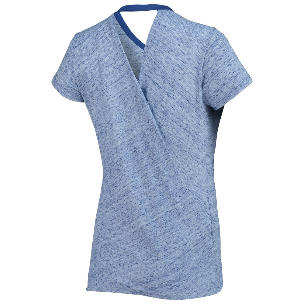 Kansas City Royals Touch Women's Hail Mary Back Wrap Space-Dye V-Neck T-Shirt - MLB
