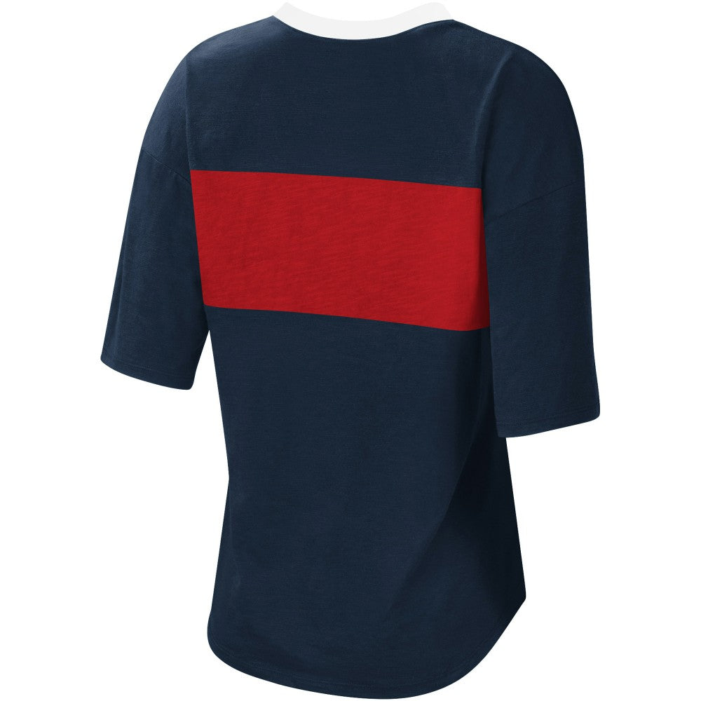 Minnesota Twins Touch Women's Lead Off Notch Neck T-Shirt - MLB
