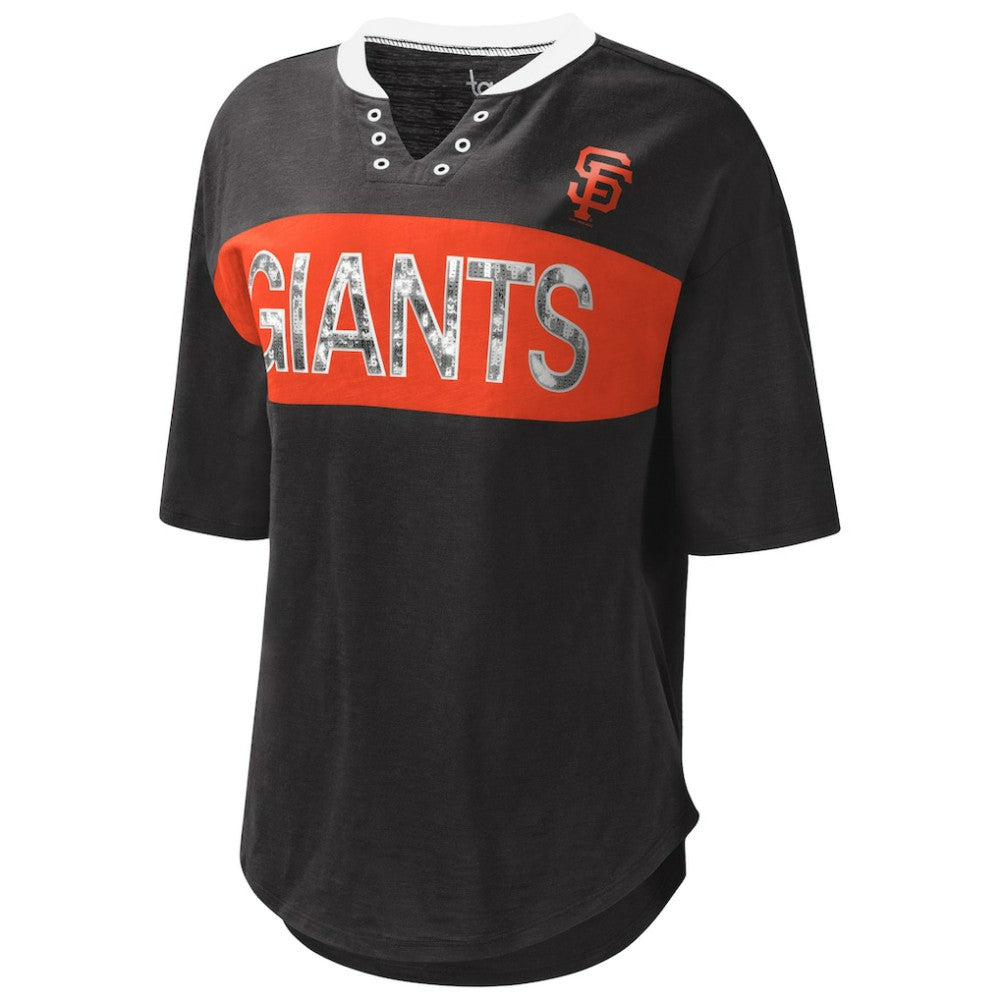 San Francisco Giants Touch Women's Lead Off Notch Neck T-Shirt - MLB