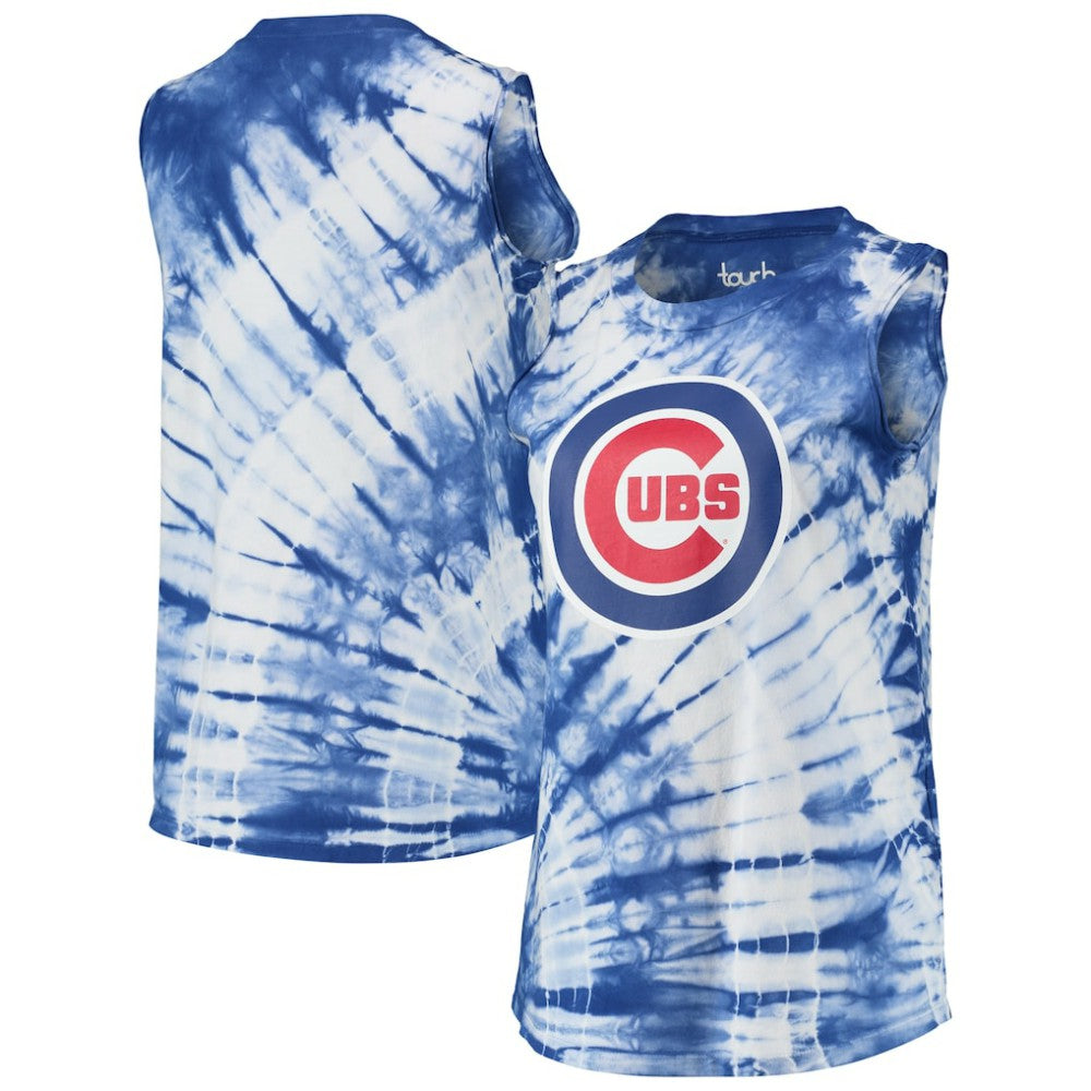 Chicago Cubs Touch Women's Money Ball Tie-Dye Tank Top - MLB