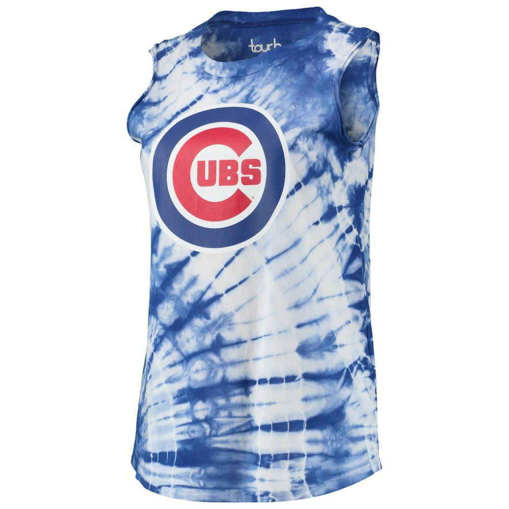 Chicago Cubs Touch Women's Money Ball Tie-Dye Tank Top - MLB