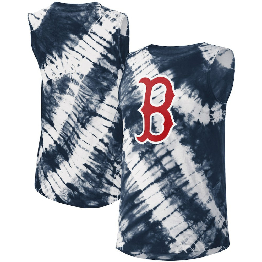 Boston Red Sox Touch Women's Money Ball Tie-Dye Tank Top - MLB