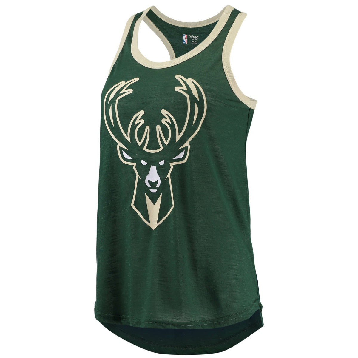 Milwaukee Bucks G-III Sports by Carl Banks Women's Showdown Scoop-Neck Racerback Tank Top Hunter Green - NBA