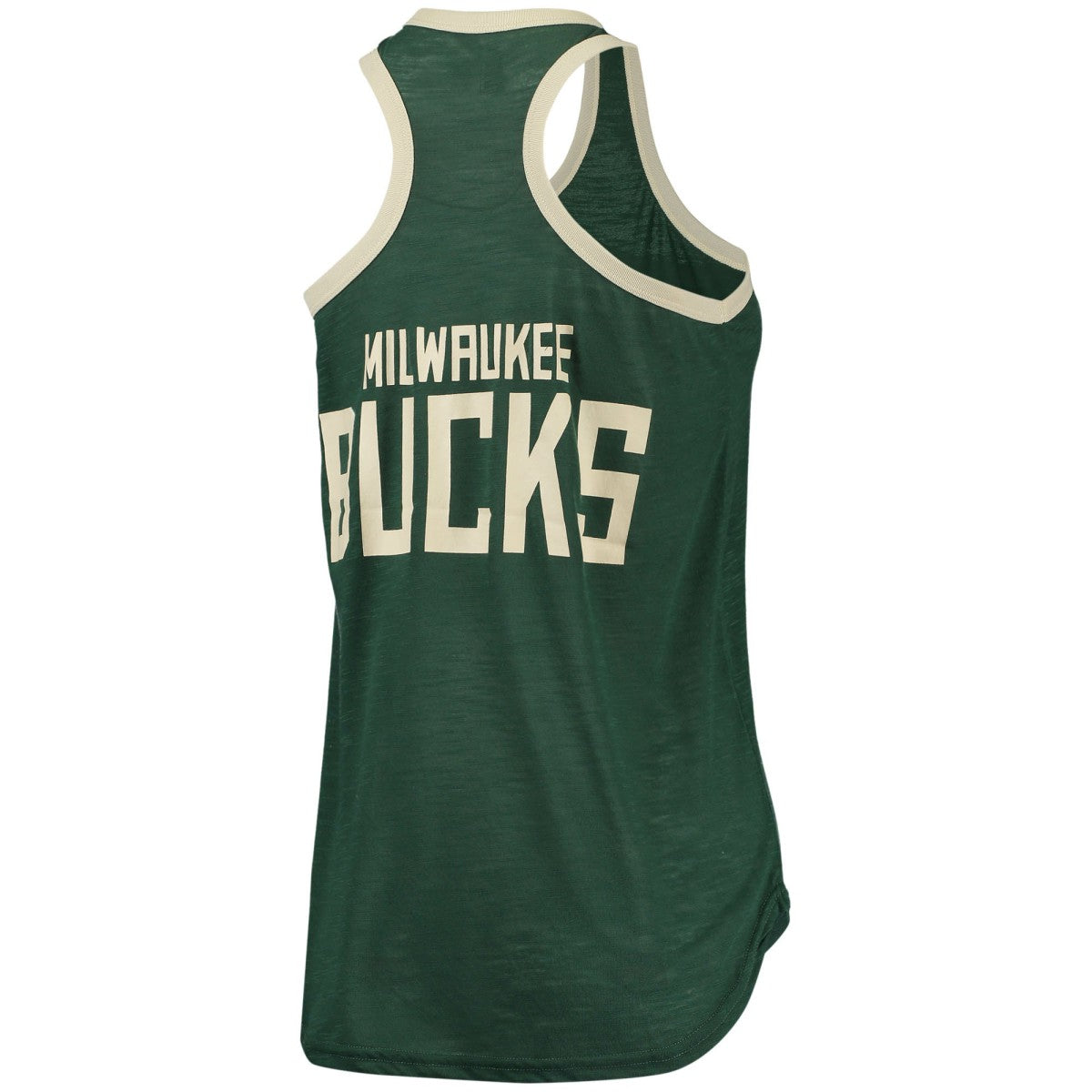 Milwaukee Bucks G-III Sports by Carl Banks Women's Showdown Scoop-Neck Racerback Tank Top Hunter Green - NBA