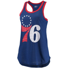 Philadelphia 76ers G-III Sports by Carl Banks Women's Showdown Scoop-Neck Racerback Tank Top Royal - NBA