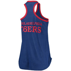 Philadelphia 76ers G-III Sports by Carl Banks Women's Showdown Scoop-Neck Racerback Tank Top Royal - NBA