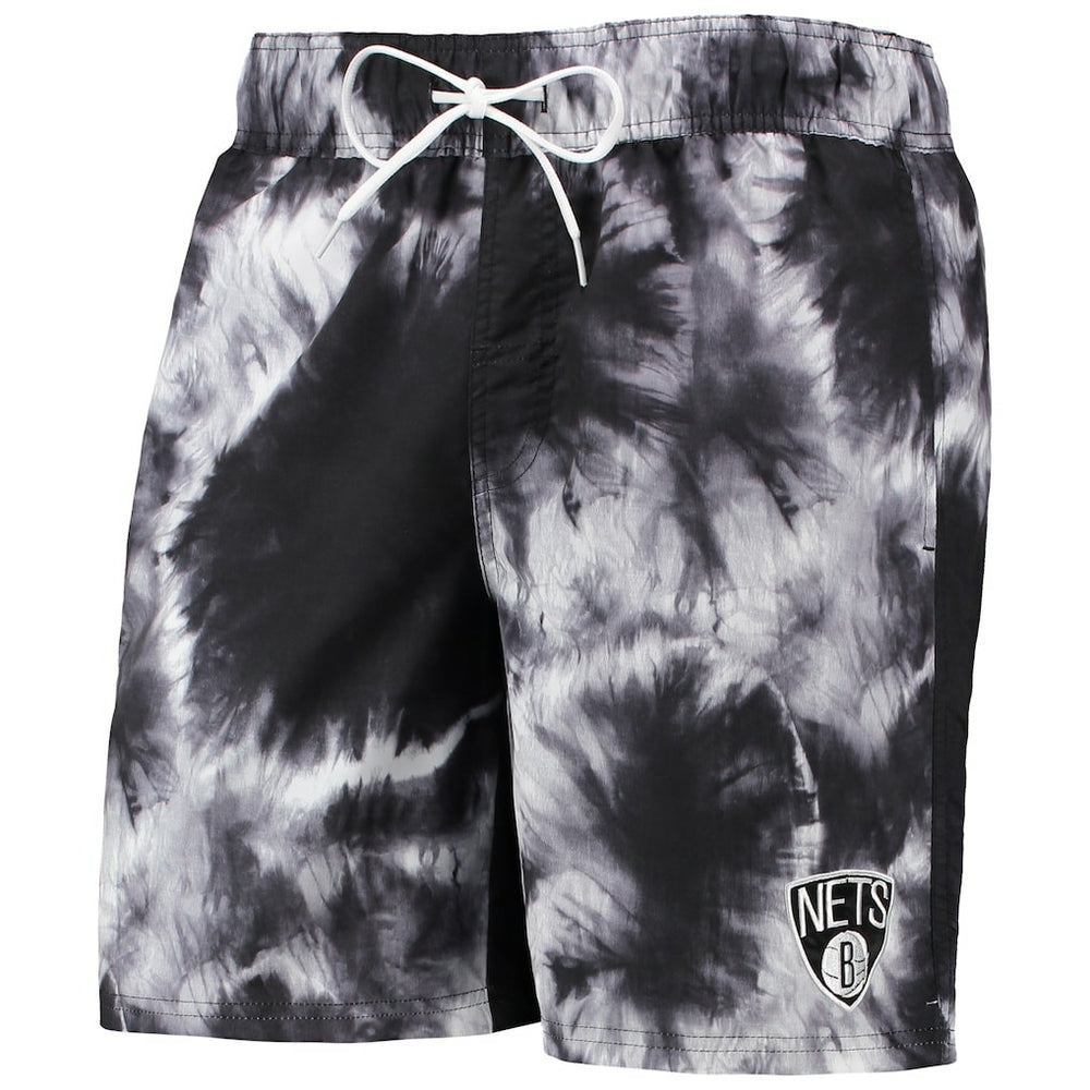 Brooklyn Nets G-III Sports by Carl Banks Splash Volley Swim Shorts Black - NBA
