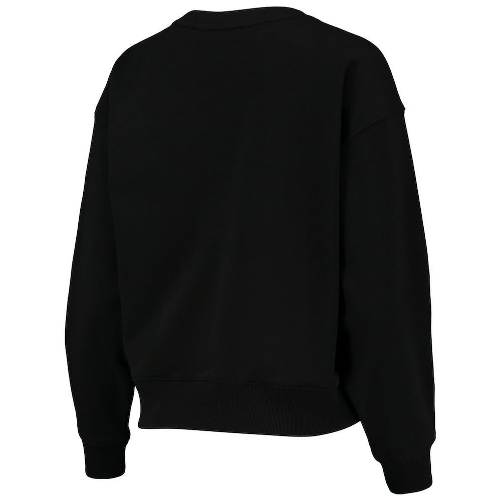 Brooklyn Nets DKNY Sport Women's Carrie Rhinestone Pullover Sweatshirt Black - NBA
