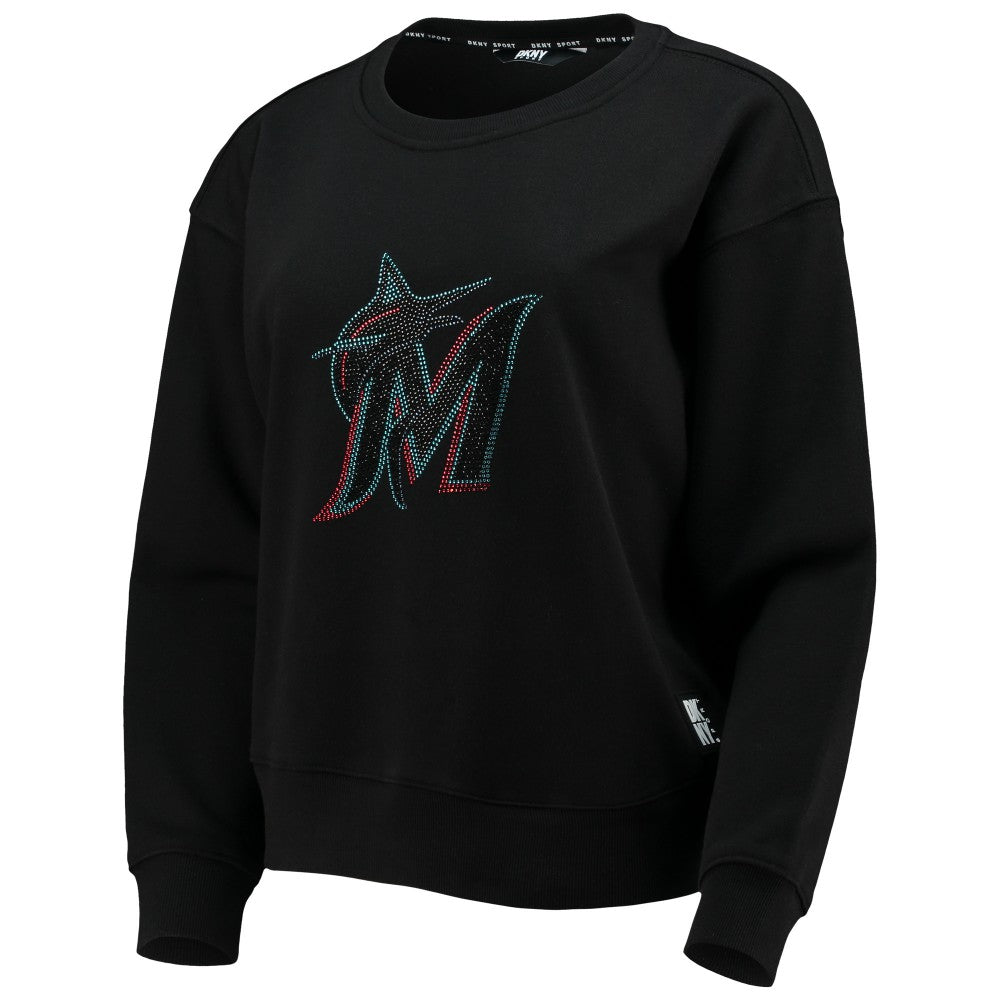 Miami Marlins DKNY Sport Women's Carrie Pullover Sweatshirt - MLB